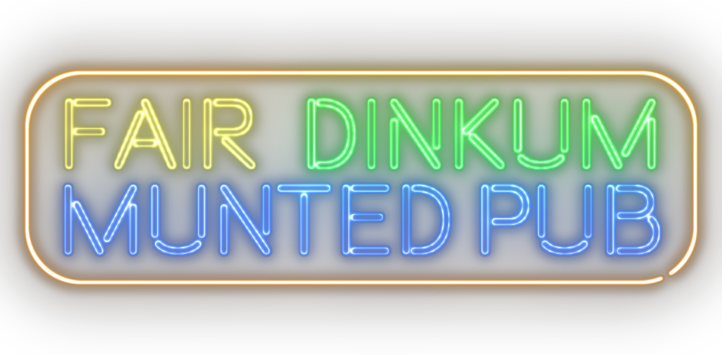 Fair Dinkum Munted Pub logo